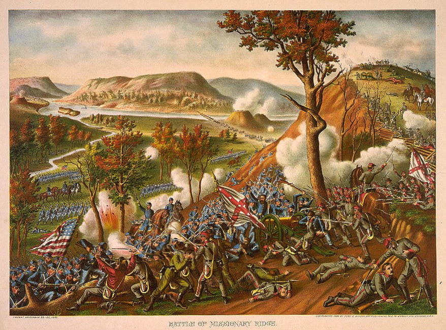 Battle of Missionary Ridge lithograph