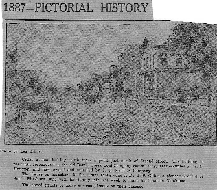 Cedar Avenue, South Pittsburg, 1887