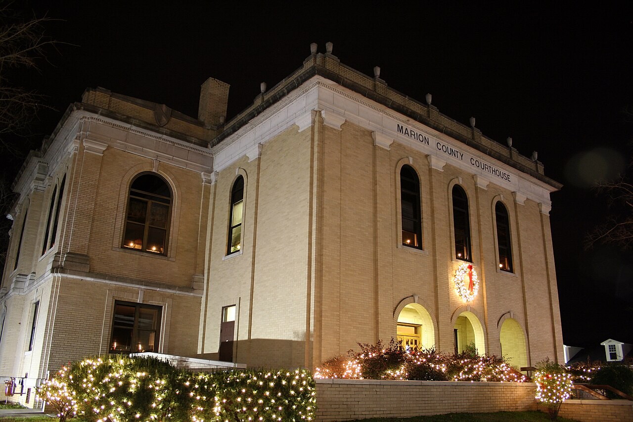 The Marion County Courthouse in Jasper, Tennessee