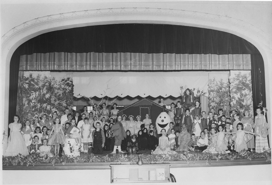 Richard Hardy Memorial School play cast, 1958