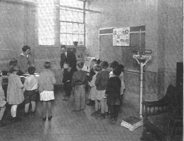 Physical examinations at the school