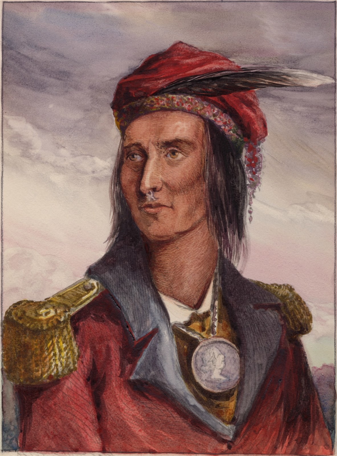 Portrait of the Shawnee leader Tecumseh
