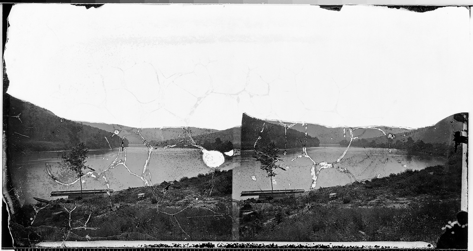 Tennessee River Gorge, 1860s photograph by Mathew Brady